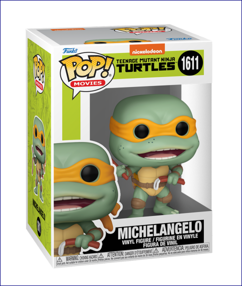 TMNT Tortues Ninja Pop Michelangelo Sausage Link Nunchucks