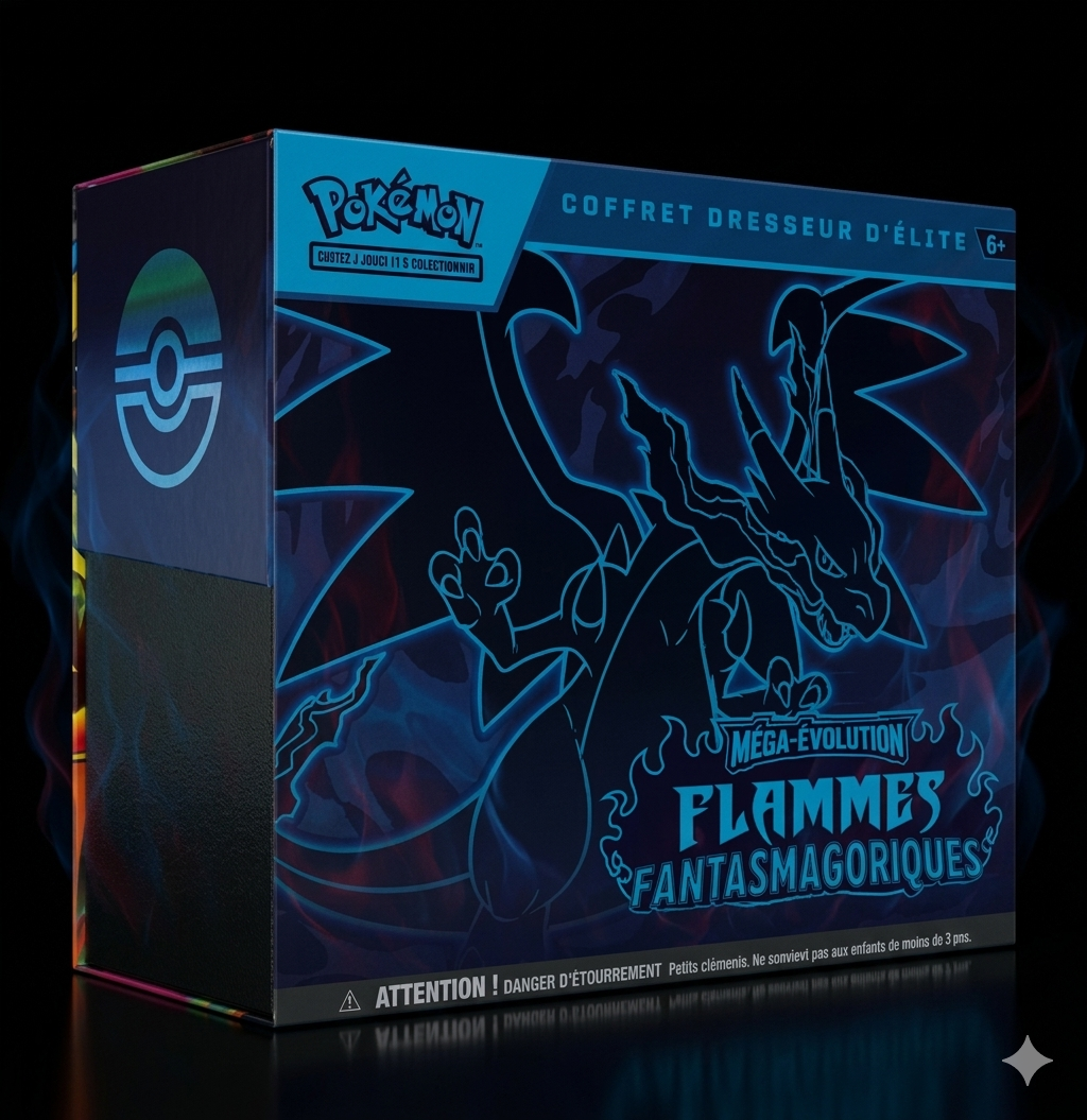 Coffret Dresseur d’Élite (ETB) Pokémon - Flammes Fantasmagoriques - ME02 - Français