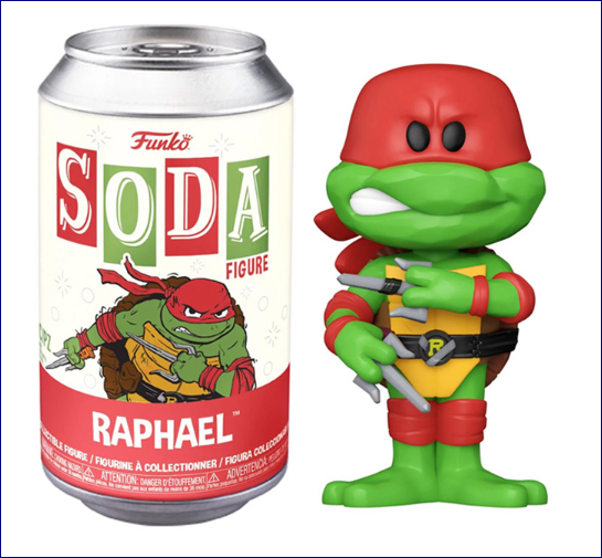 TMNT Tortues Ninja Vinyl Soda Raphael